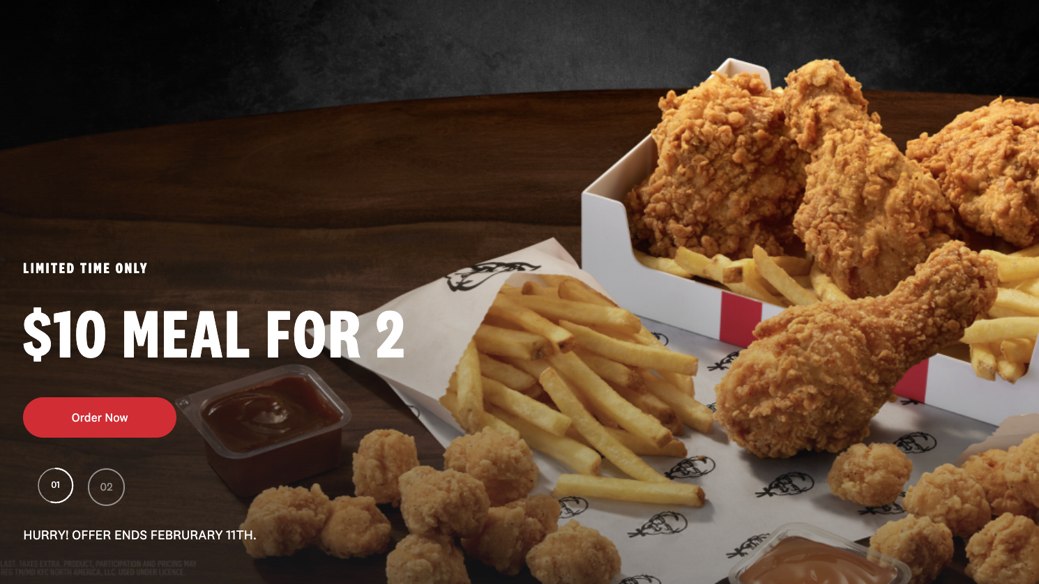 KFC Canada Limited Time Offers 10 Meal For 2 2 New KFC Snacker   Screenshot 2024 01 07 At 10.57.21 AM 